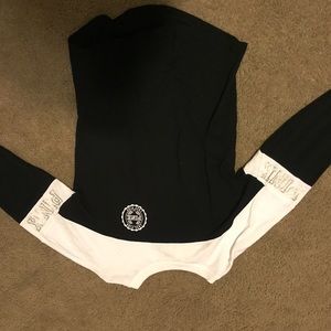 Pink crew neck hoodie